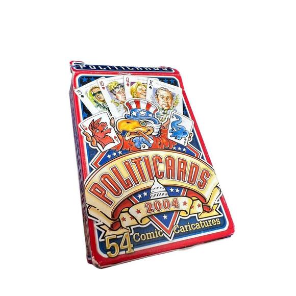 Vintage Politicards 2004 Playing Cards Deck Political Players Caricatures - Picture 6 of 9